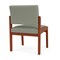 Lesro Lenox Armless Guest Chair, 22.5 in W 26 in L 31.5 in H LW1102 - alternate 2
